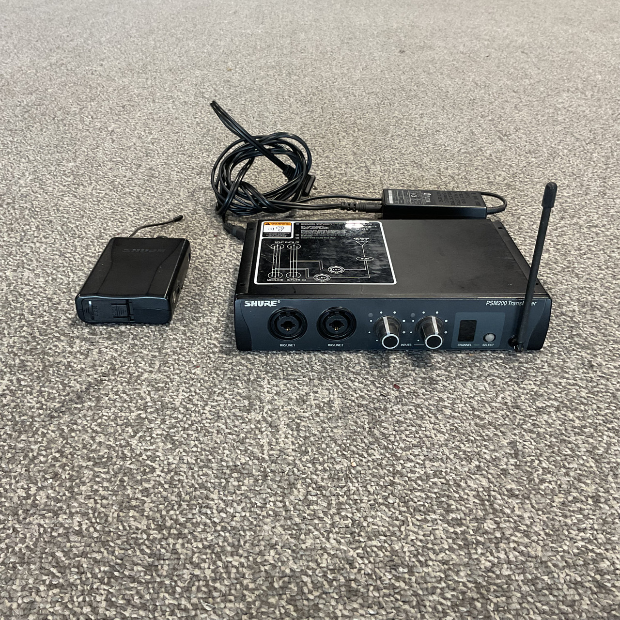 Used SHURE PSM200 TRANSMIXER TRANSMIT/RECEIVER IEM Wireless System