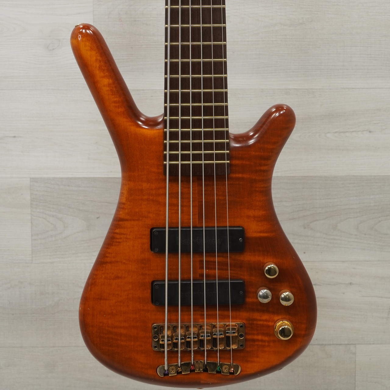 Used Warwick Corvette Proline 6 Bass Guitar Amber 6-String