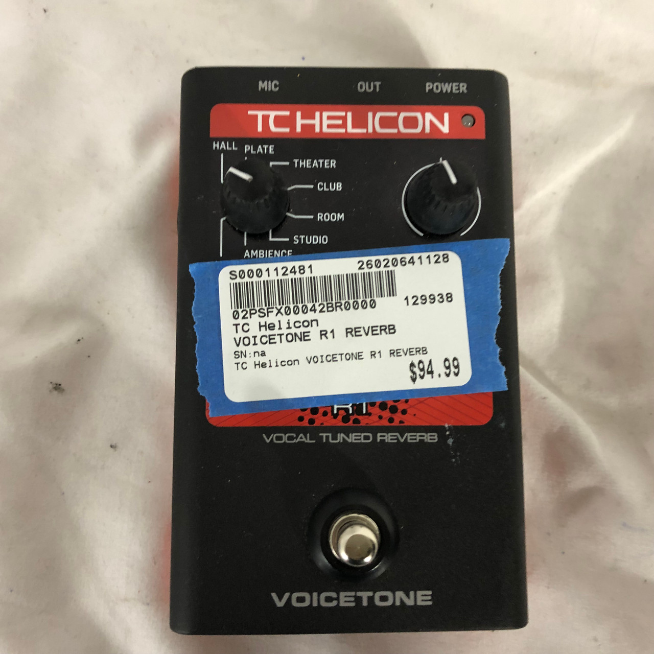 Used TC Helicon VOICETONE R1 REVERB Pro Sound Effects Unit