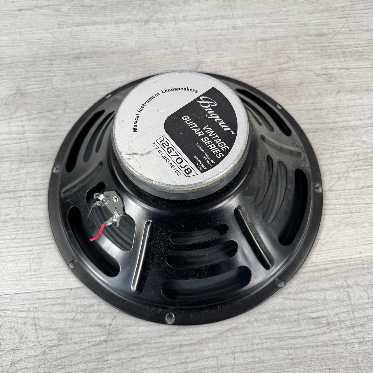Used Bugera 12G70J8 - 12-inch Guitar Speaker - 8 Ohm