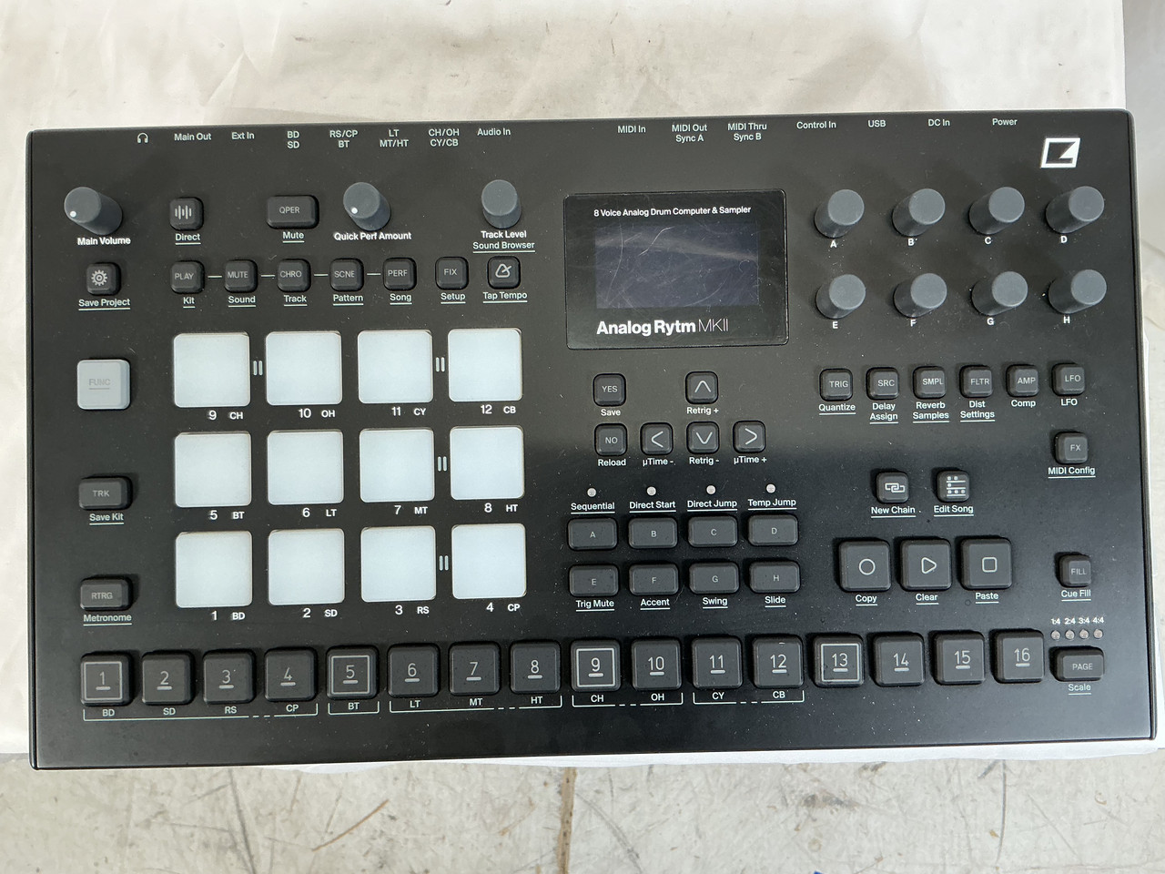 Used Elektron ANALOG RYTM MKII Pad Drum Machine