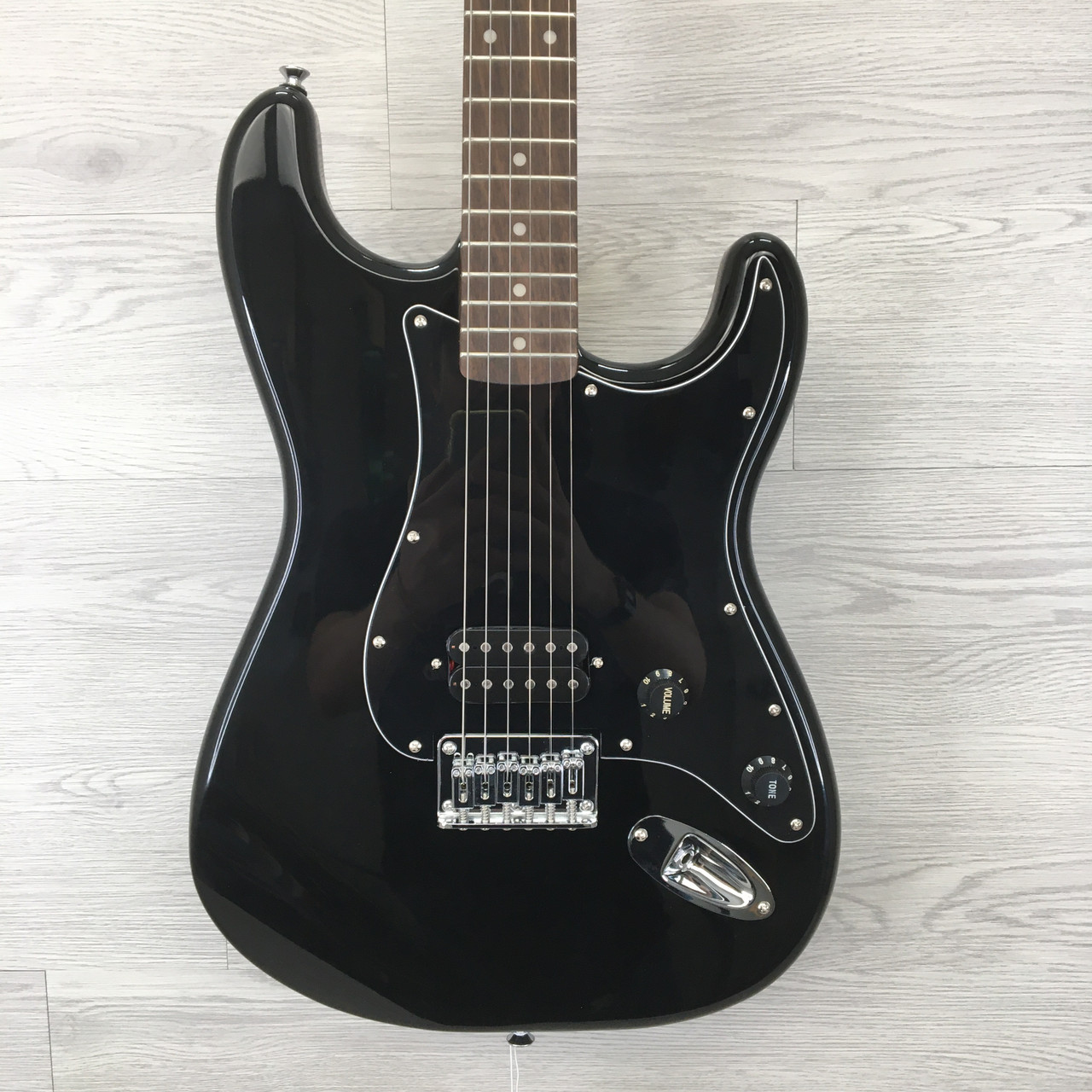 Used Squier AFFINITY STRAT H HT BLACK S Type Electric Guitar Black