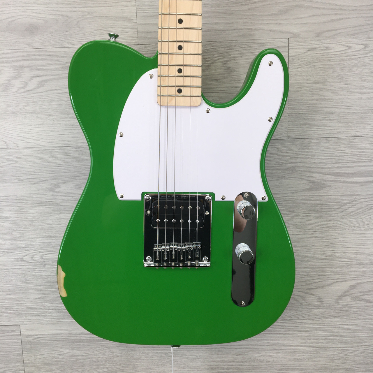 Used Squier SONIC ESQUIRE H LIME GREEN T Type Electric Guitar