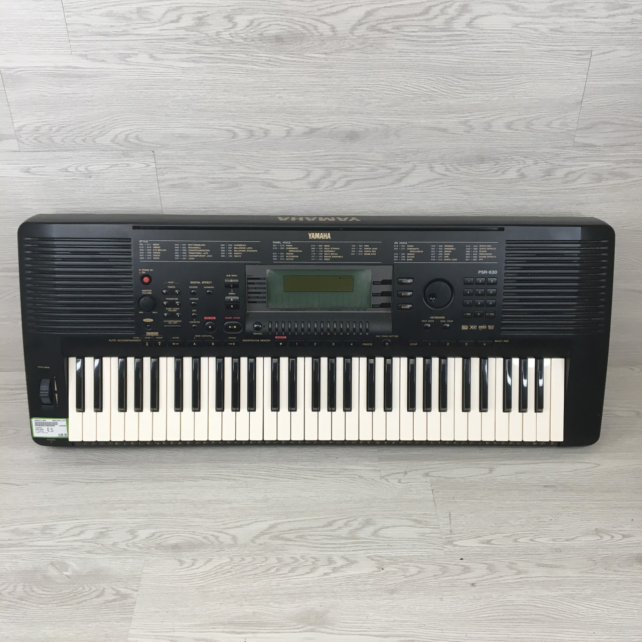YAMAHA PSR-630シンセサイザー 61鍵 Yamaha PSR 630 61 Keys Keyboard (102732)