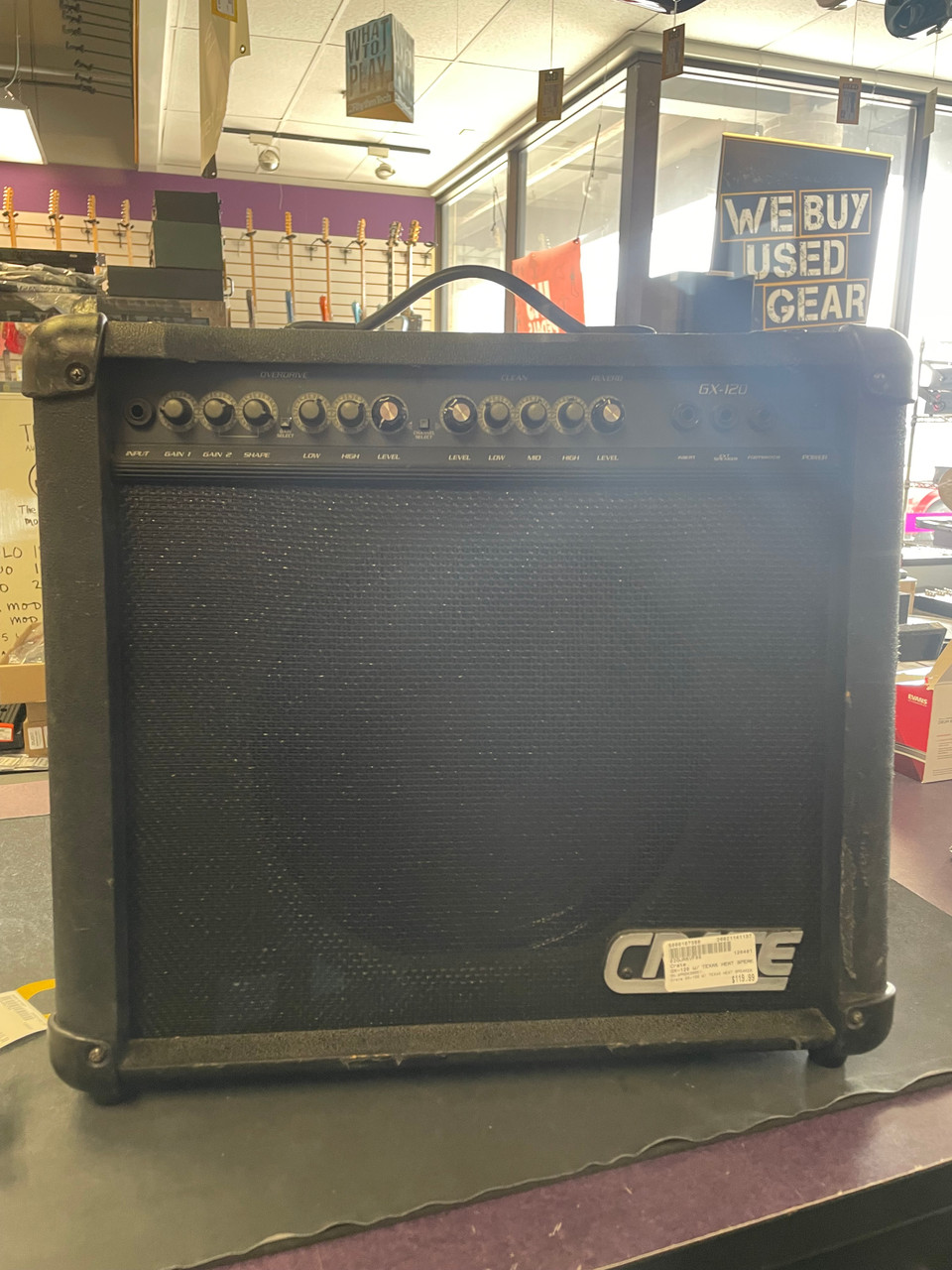 Used Crate GX-120 W/ TEXAS HEAT SPEAKER 1 x 12 Solid State