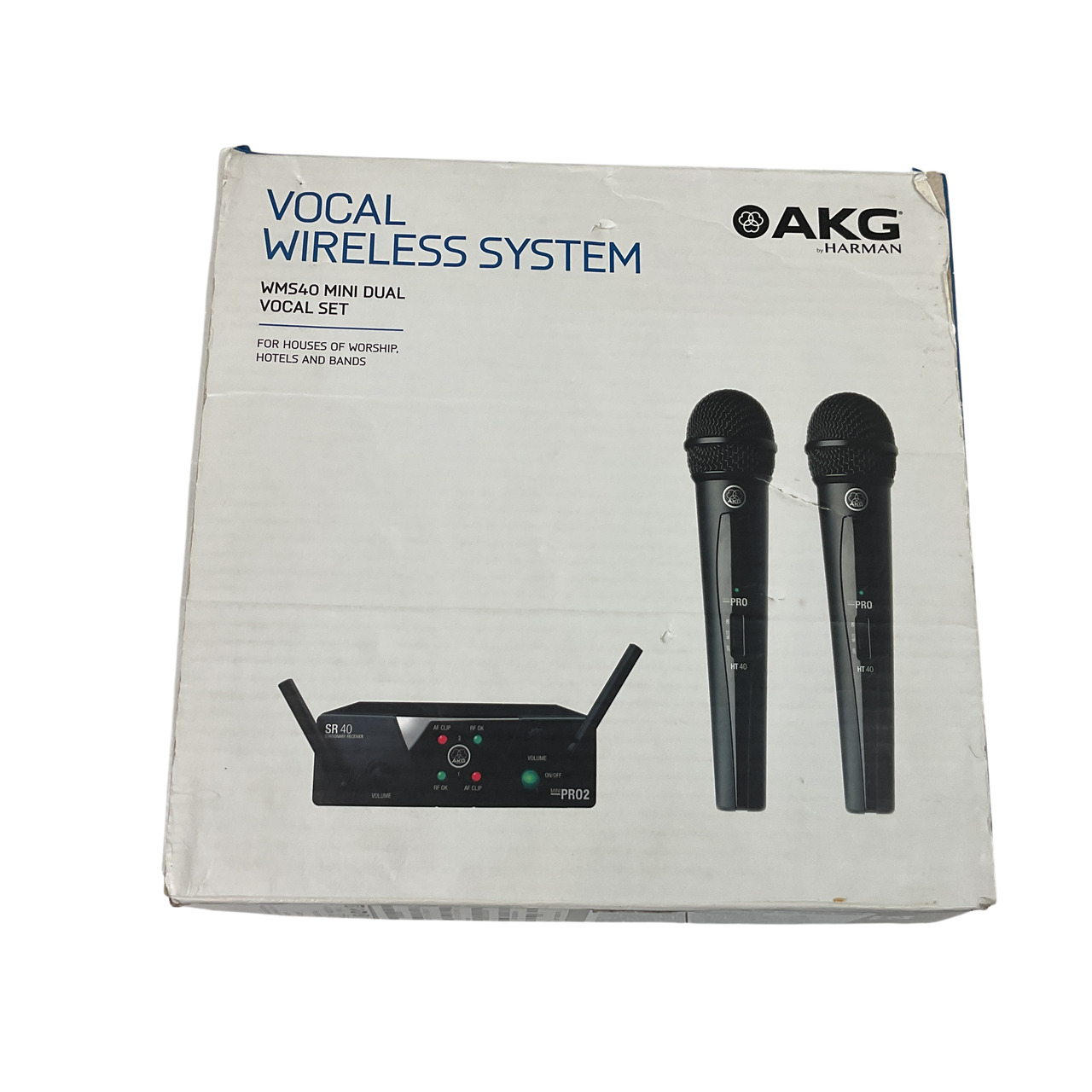 Used Akg WMS40 MINI DUAL Wireless Microphone