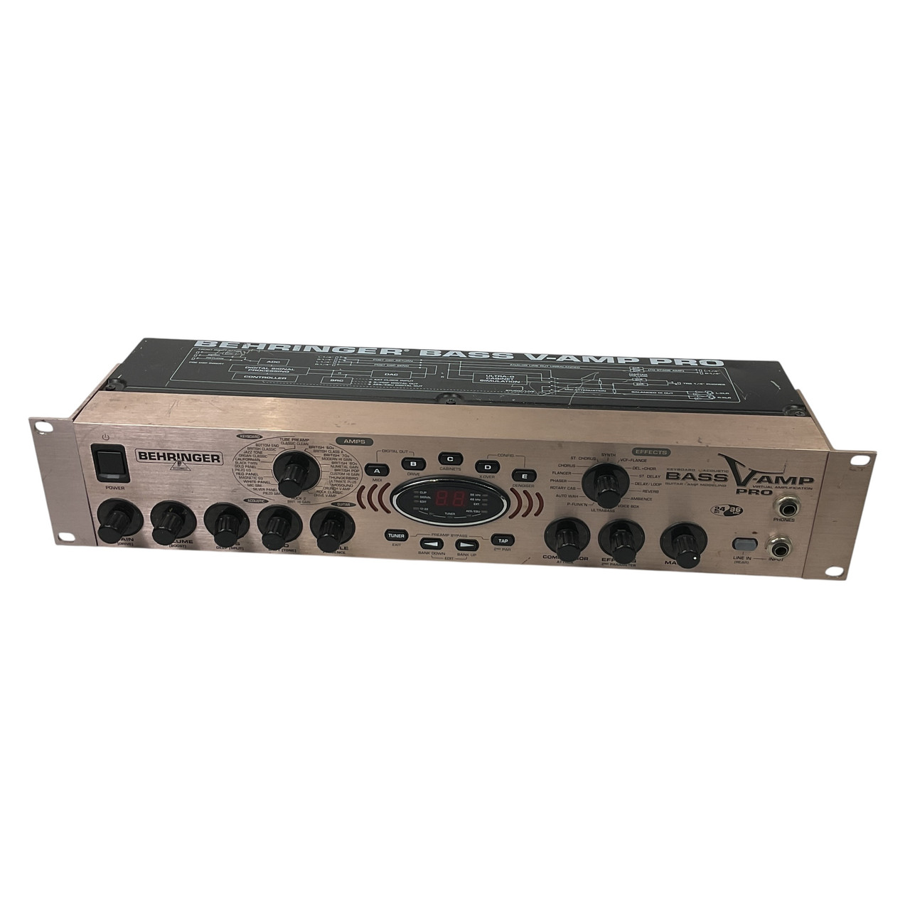 Used Behringer BASS V-AMP PRO Rackmount Bass Amplifier Head