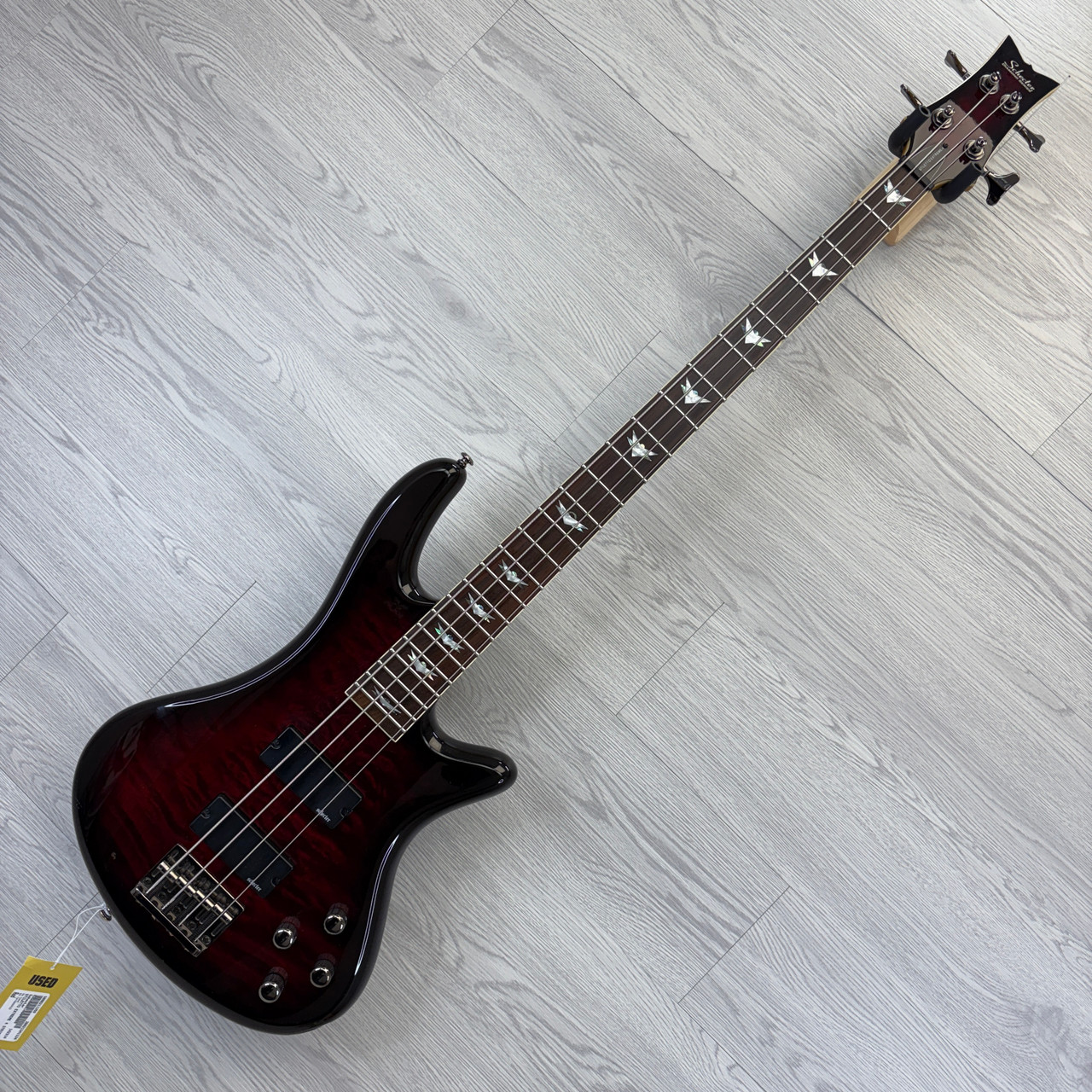 Used Schecter STILETTO EXTREME 4 STRING BASS Modern Metal Bass