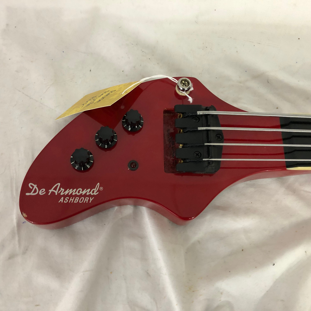 Used De Armond ASHBORY Bass Guitar Red 4-String