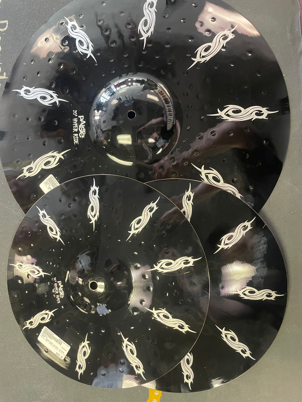Used Paiste JOEY JORDISON BLACK ALPHA HYPER SET Cymbal