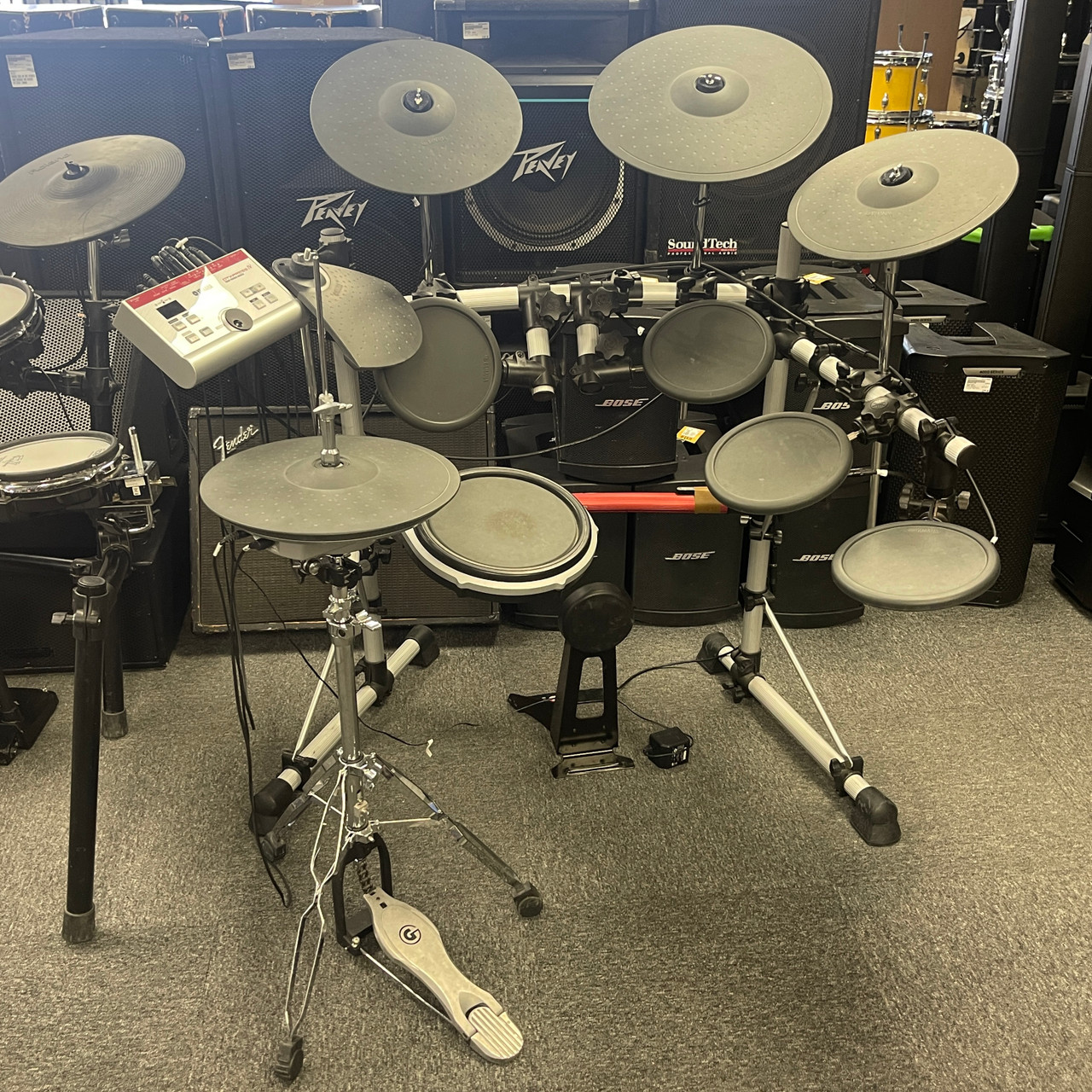 Used Yamaha DTXPRESS IV W/ AC/HI HAT STAND Electronic Drum Kit