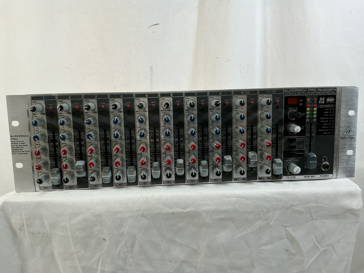Used Behringer EURORACK PRO RX1202FX Mixing Console