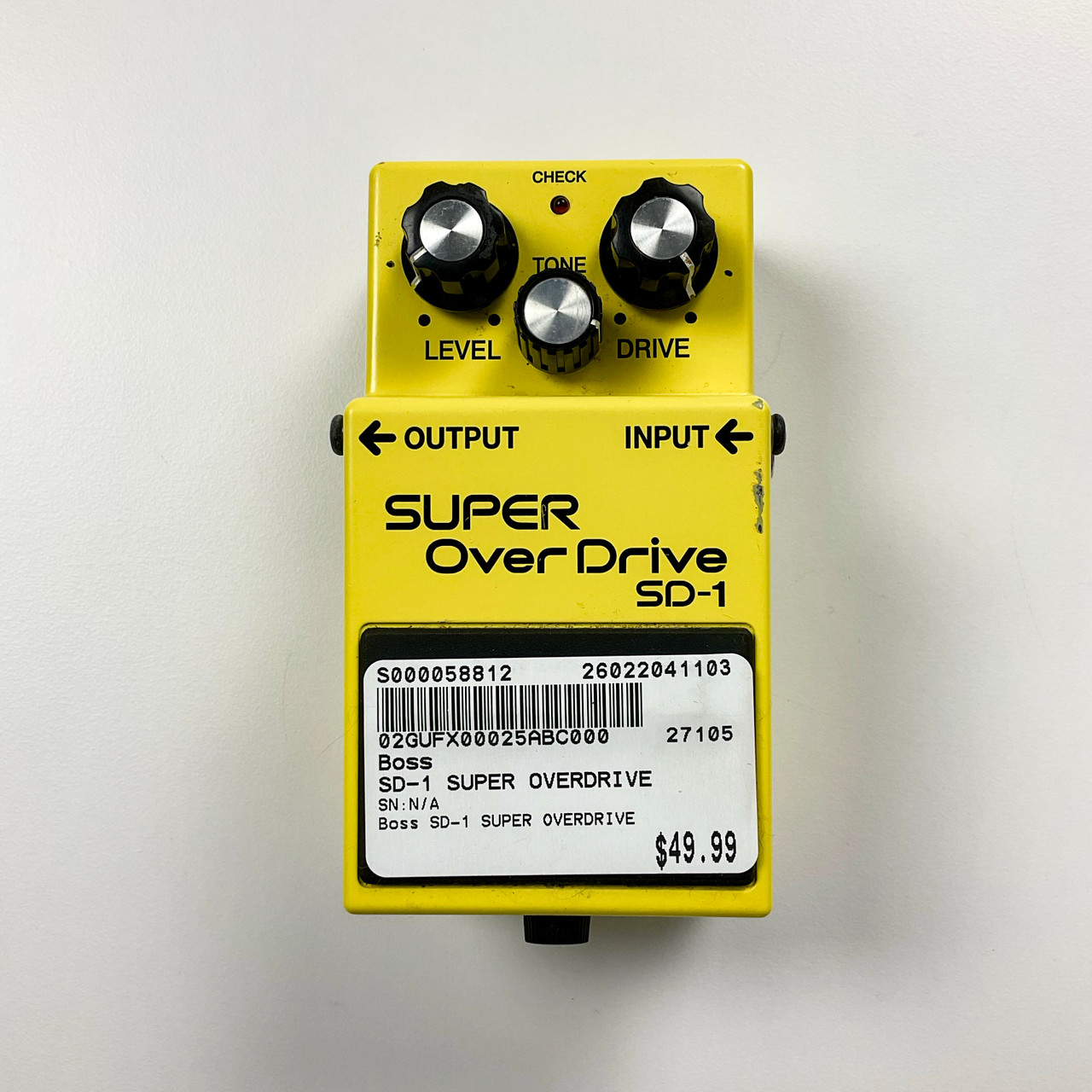 Used Boss SD-1 Super Overdrive Pedal 41103-S000058812