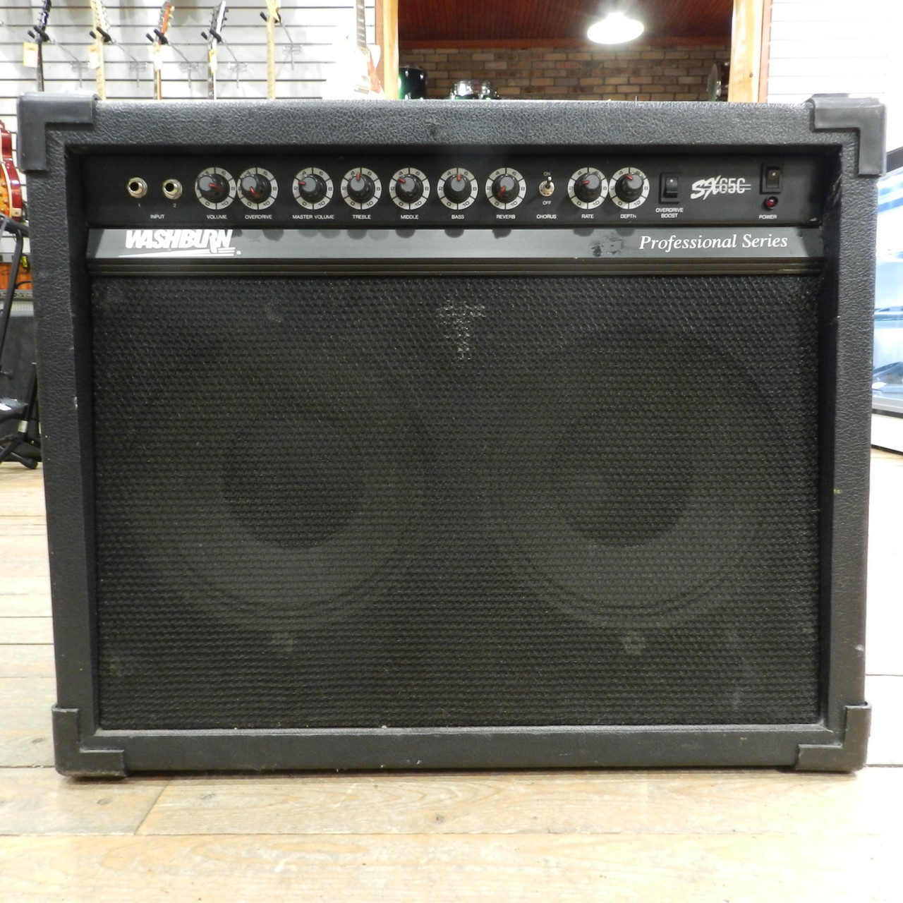 Used Washburn SX65C -- AS IS -- AS IS Solid State Guitar Amp 2 x 10