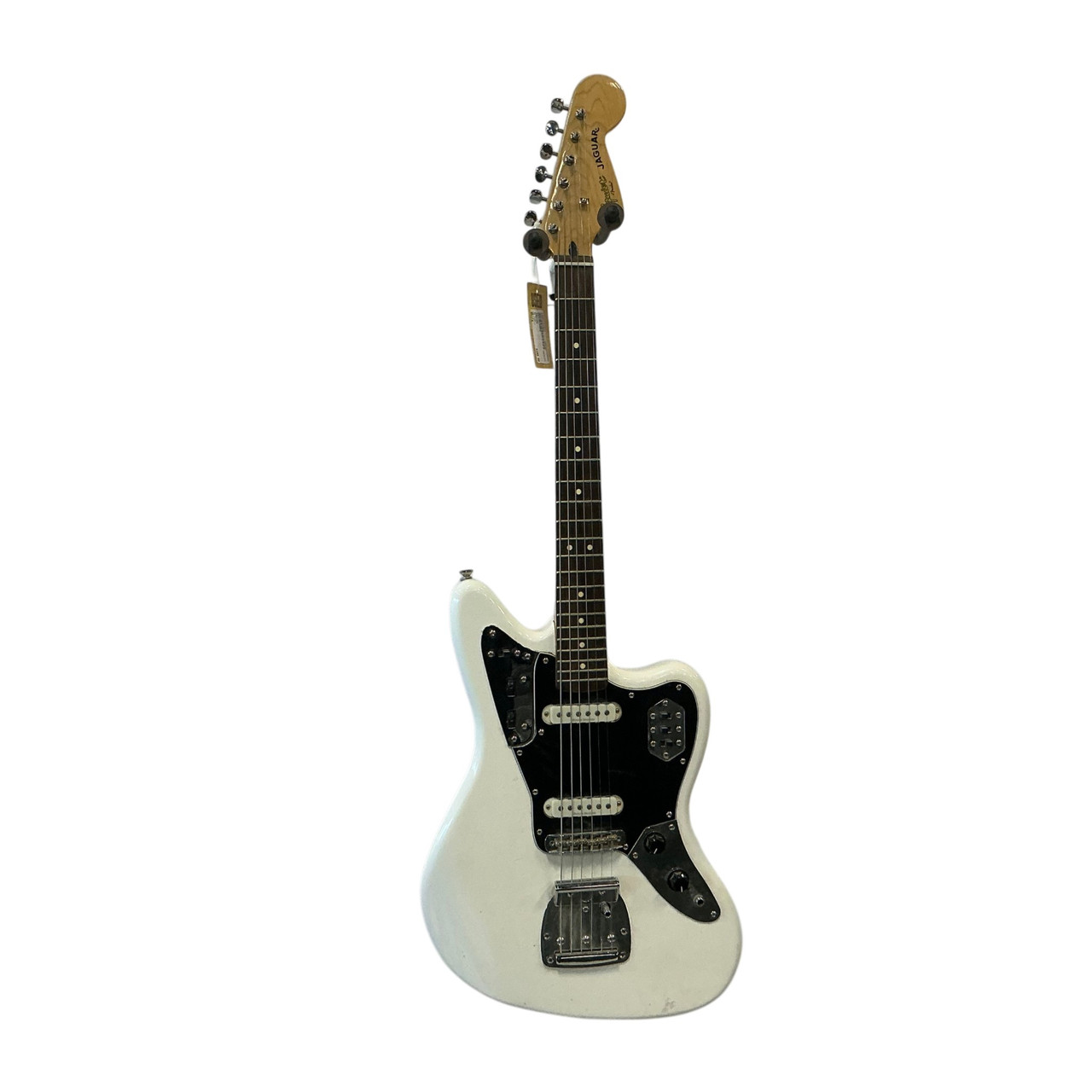 ギター Squier Jaguar Used Squier JAGUAR Offset Double Cutaway Electric Guitar White 6