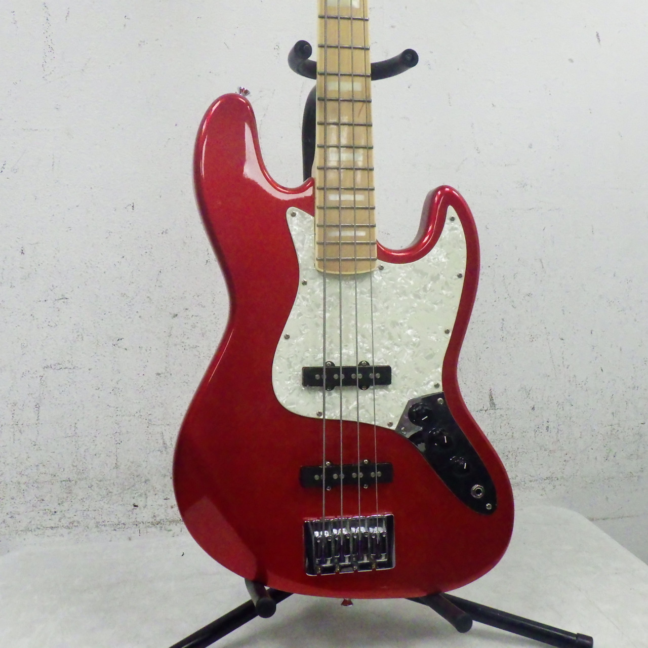 Used SX SX CUSTOM JAZZ BASS J Type Bass Guitar Red 4-String