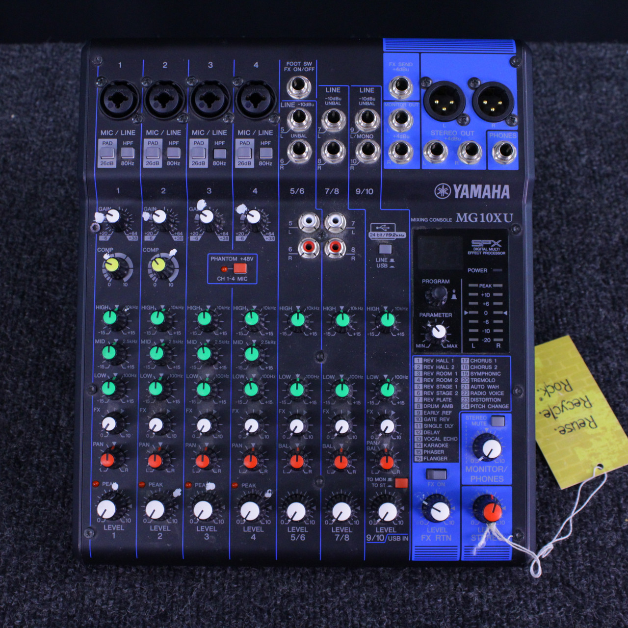 Used Yamaha MG10XU MIXER W/PWR Mixing Console