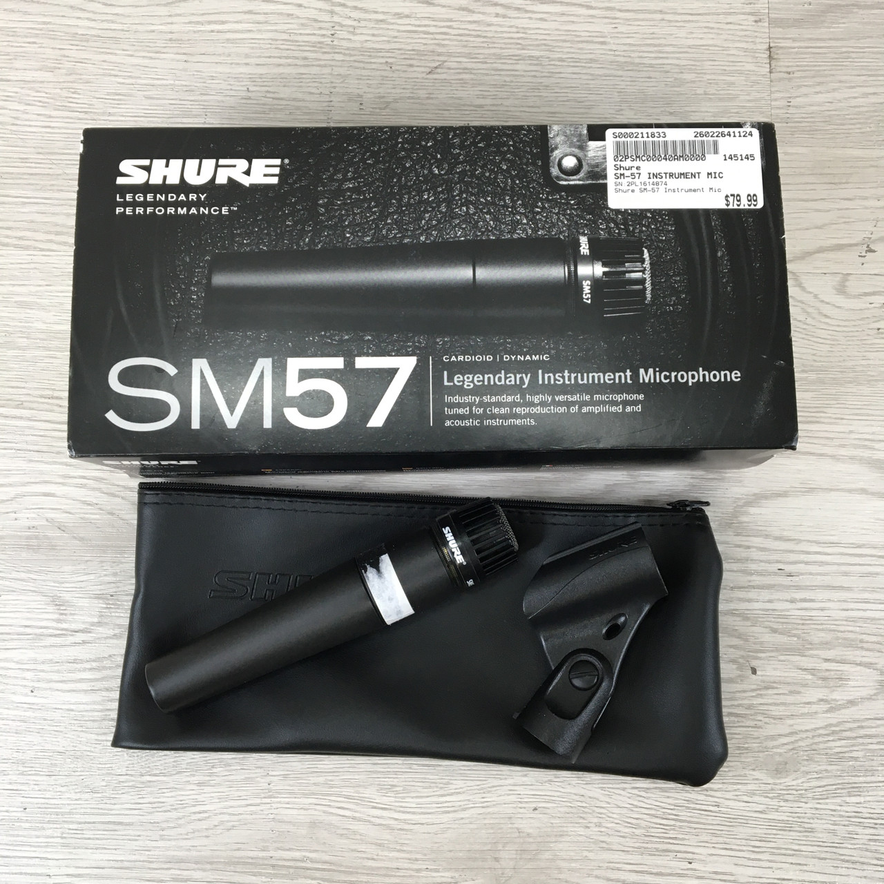 Used Shure SM-57 INSTRUMENT MIC Dynamic Microphone