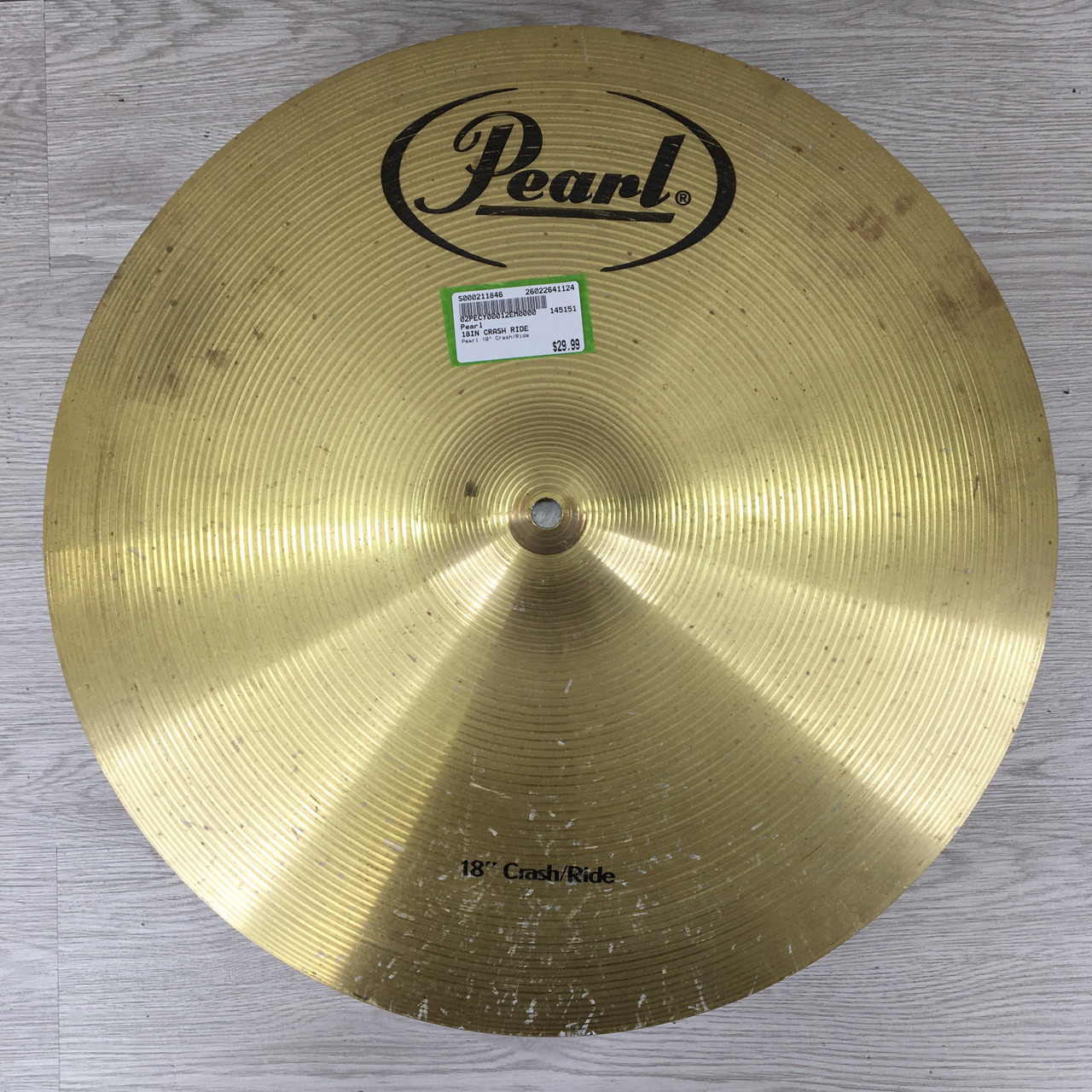 Used Pearl 18IN CRASH RIDE Crash Cymbal 18