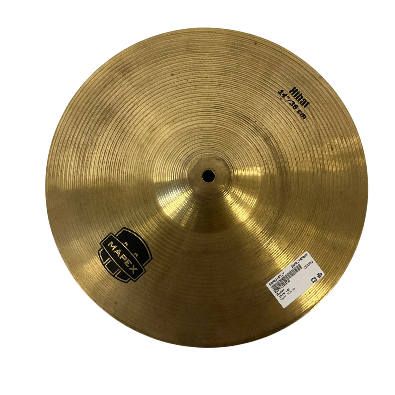 Used Mapex 14IN HH Hi Hat Cymbals 14