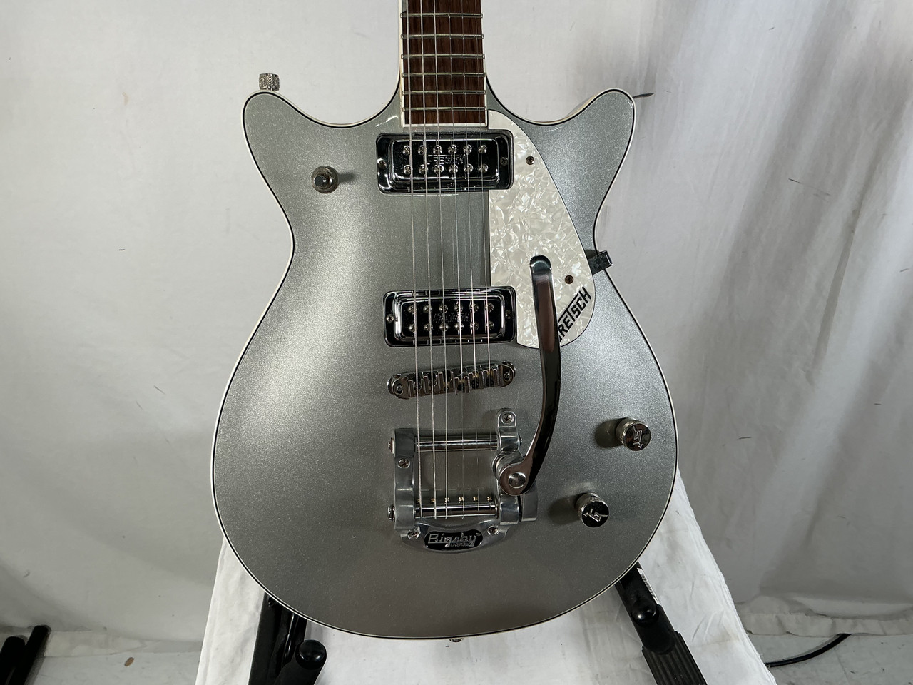 Used Gretsch ELECTROMATIC JET Double Cut Electric Guitar Silver