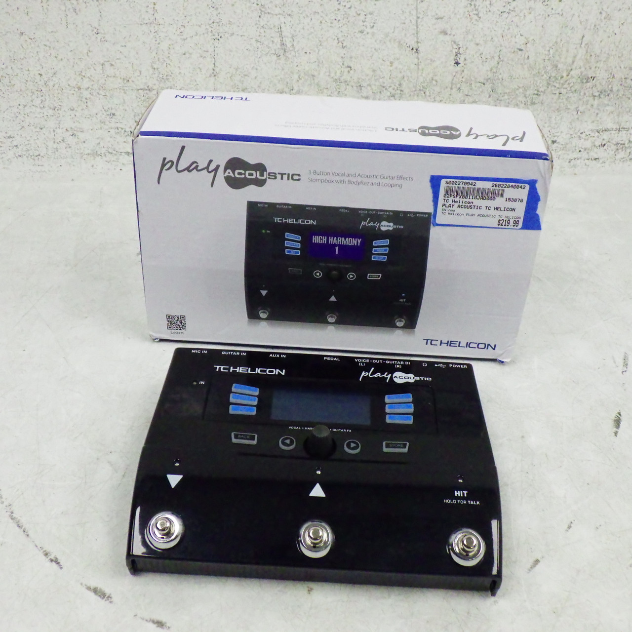 美品 TC-HELICON Play Acoustic 動作確認済み Used TC Helicon PLAY ACOUSTIC TC HELICON Pro Sound Effects Unit