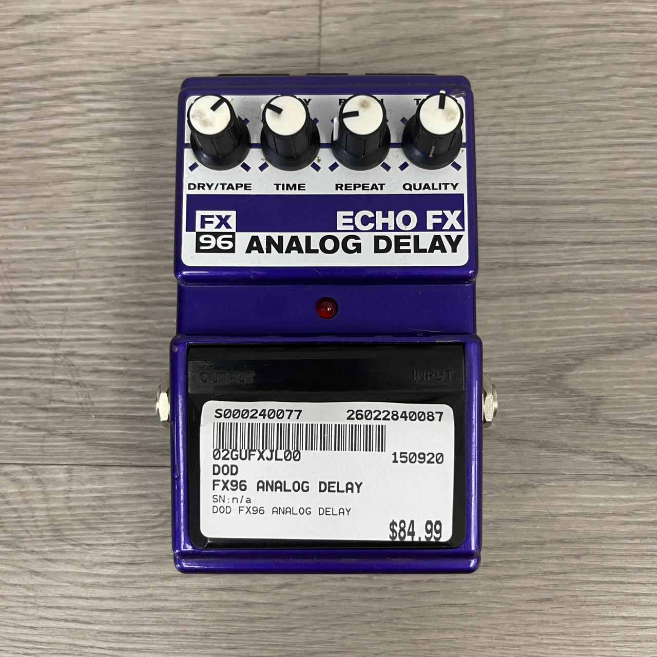 【希少】DOD ECHO FX FX96 ANALOG DELAY DOD FX96 Echo FX Analog Delay - Pedal on ModularGrid