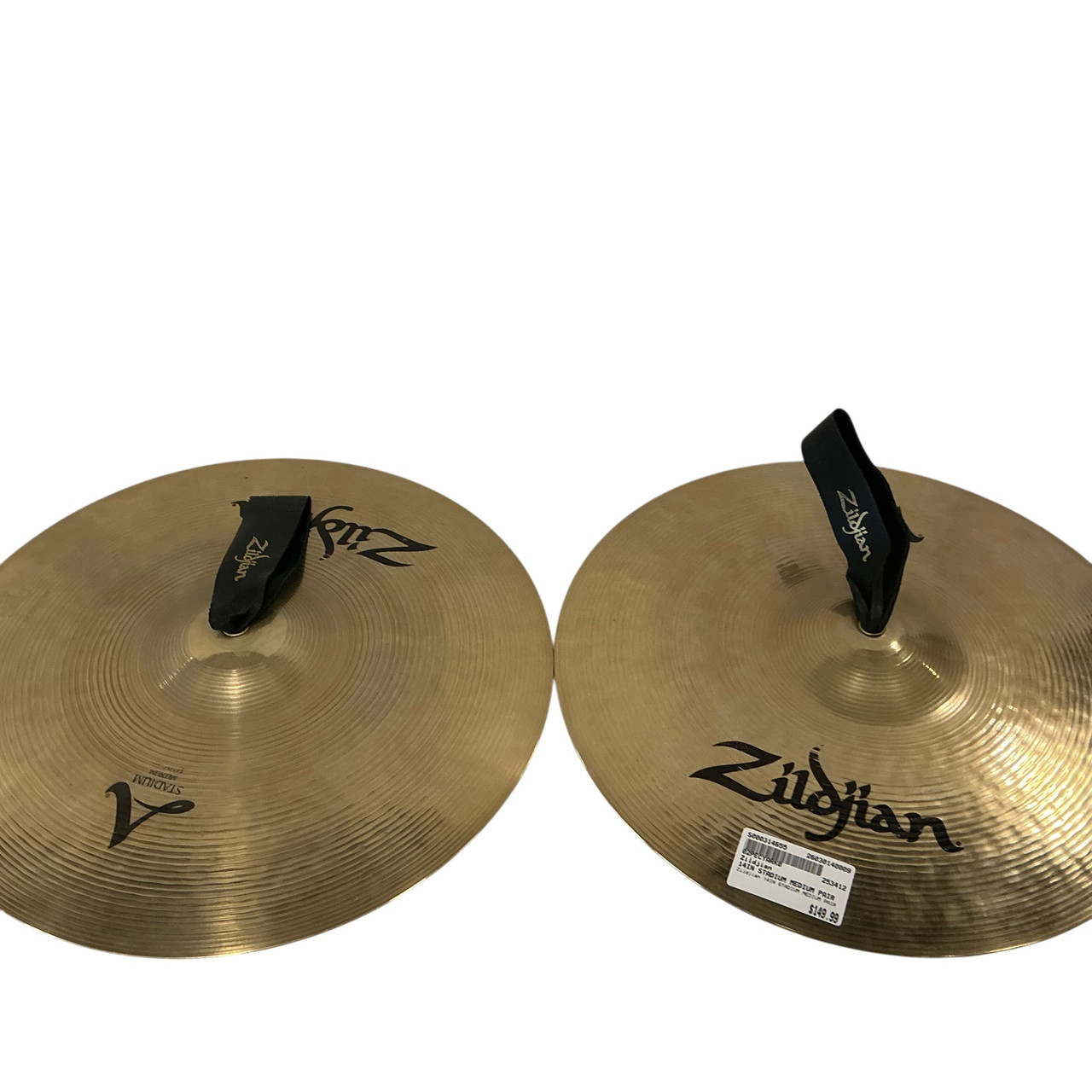 ジルジャン　Aジルジャン　スタジアムミディアム14インチ　中古品 Used Zildjian 14IN STADIUM MEDIUM PAIR Cymbal