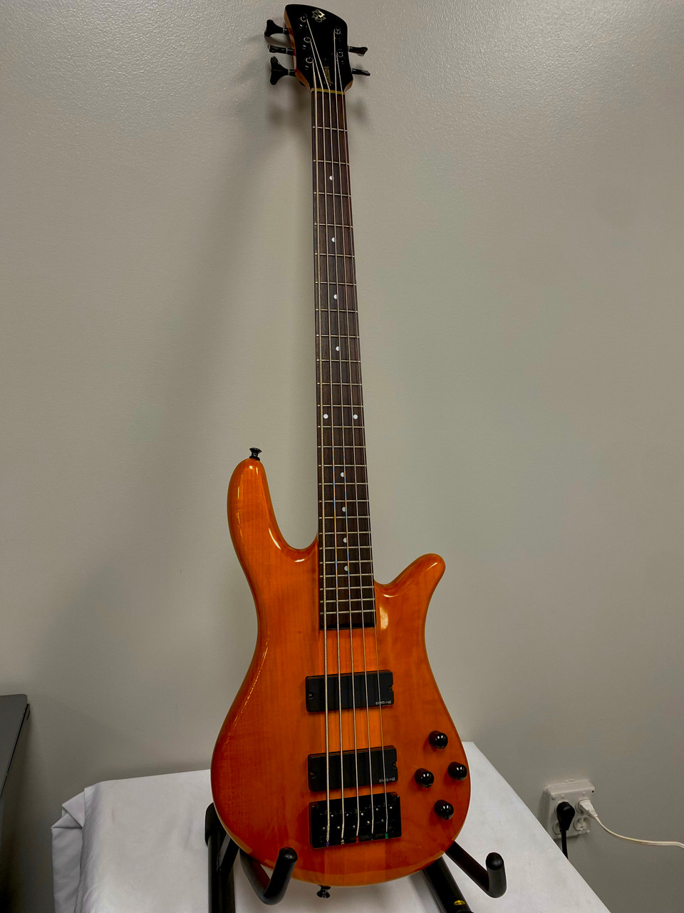 Used Spector NS2000 5-STRING BASS Bass Guitar Orange 5-String