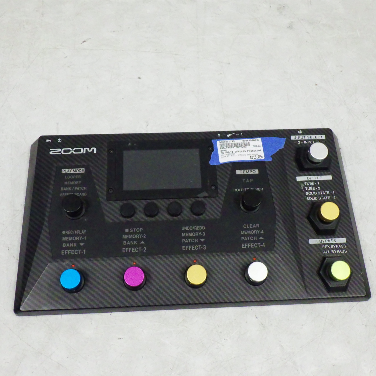Used Zoom B6 MULTI FX PROCESSOR Floorboard Effect