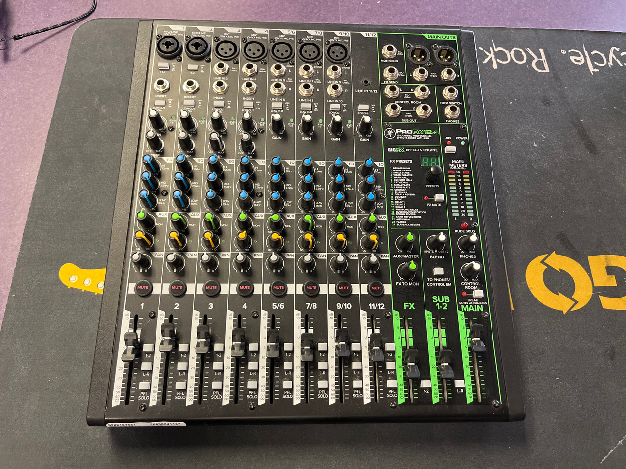 Used Mackie PROFX12V3 Mixing Console