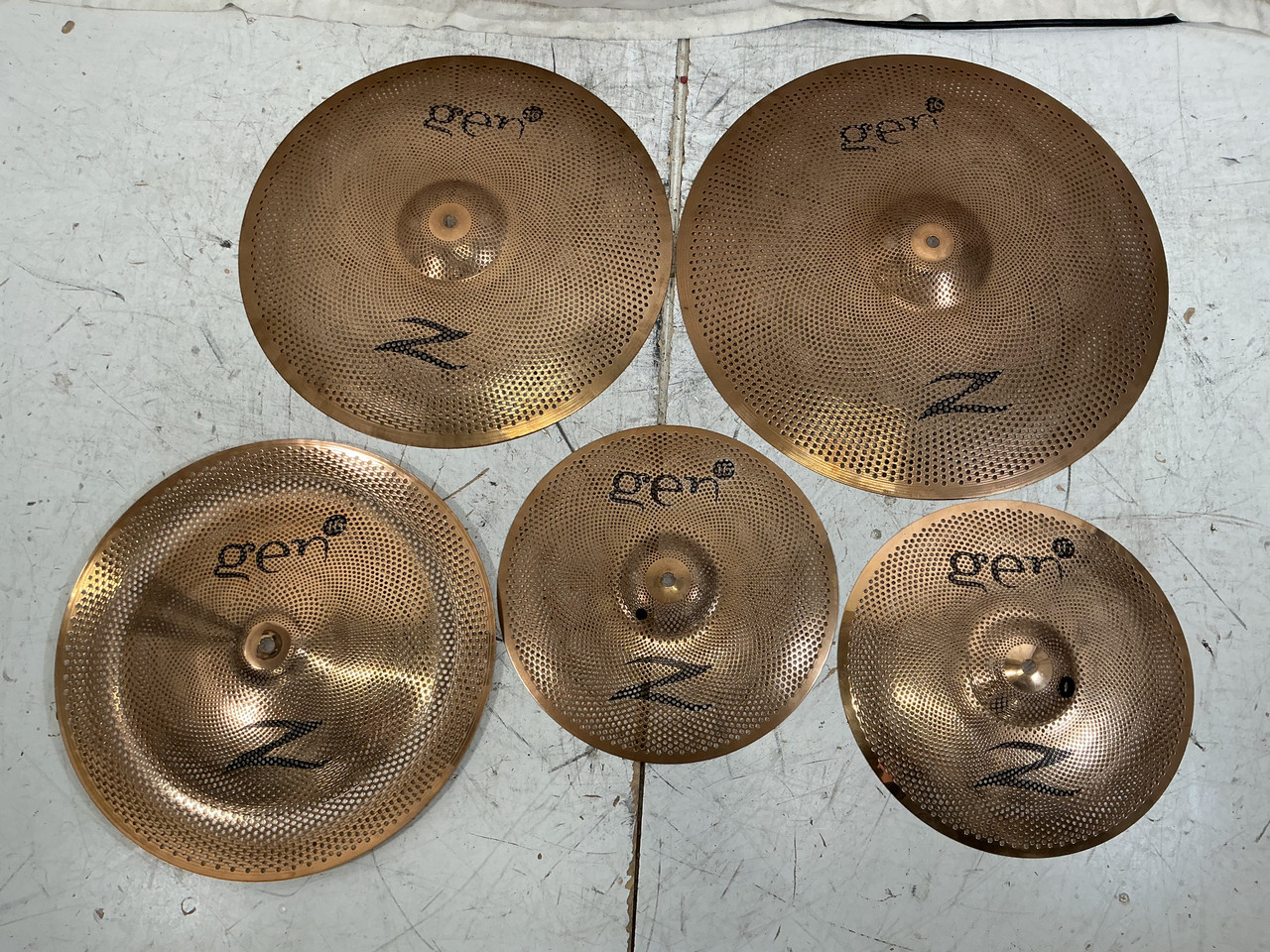 Used Zildjian Z GEN 16 SET OF 5 Cymbal