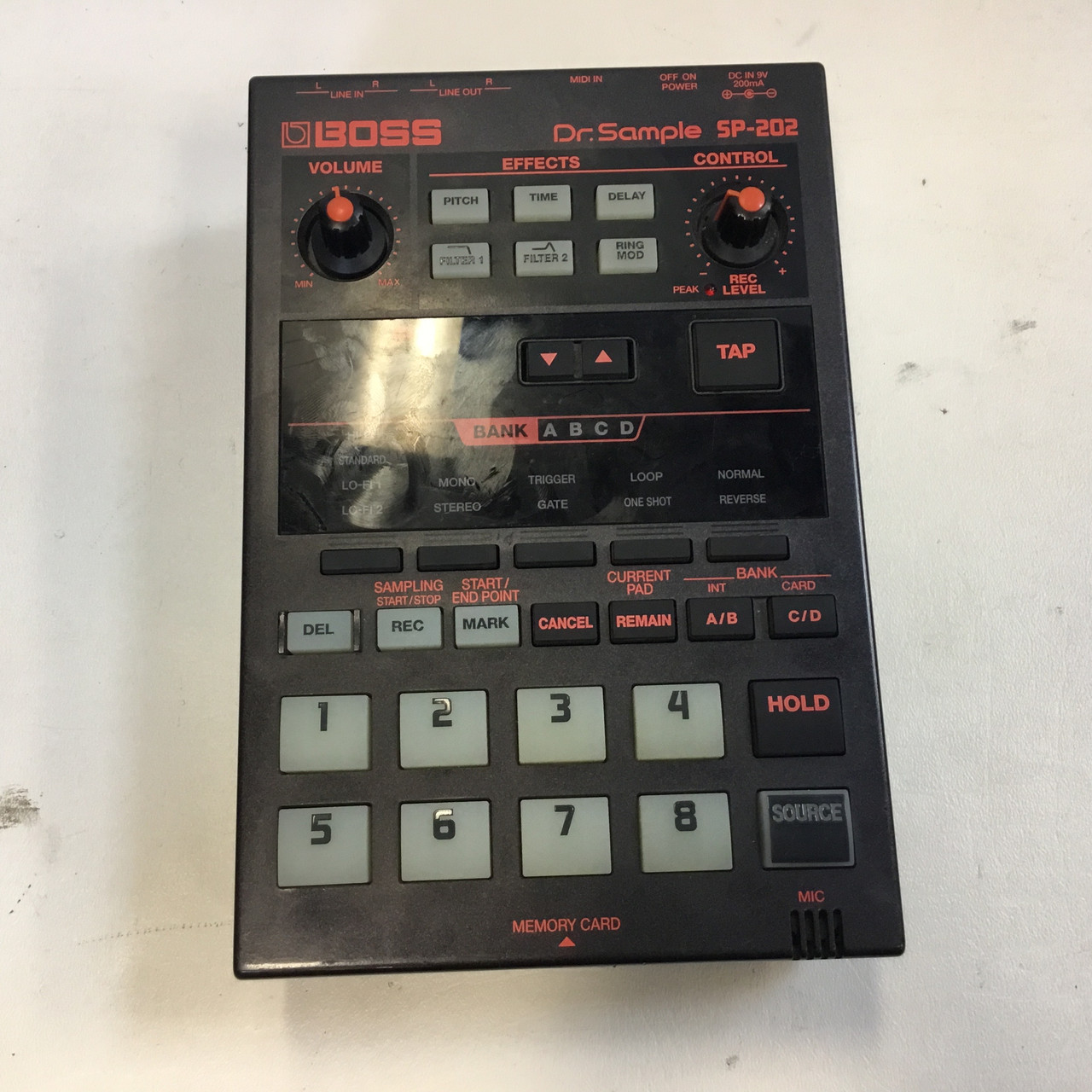 Used Boss DR. SAMPLE SP 202 Compact Drum Machine