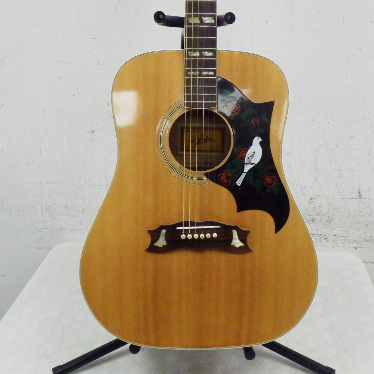 Used Aria CUSTOM 9470 DOVE Vintage Laminate Top Acoustic Guitar
