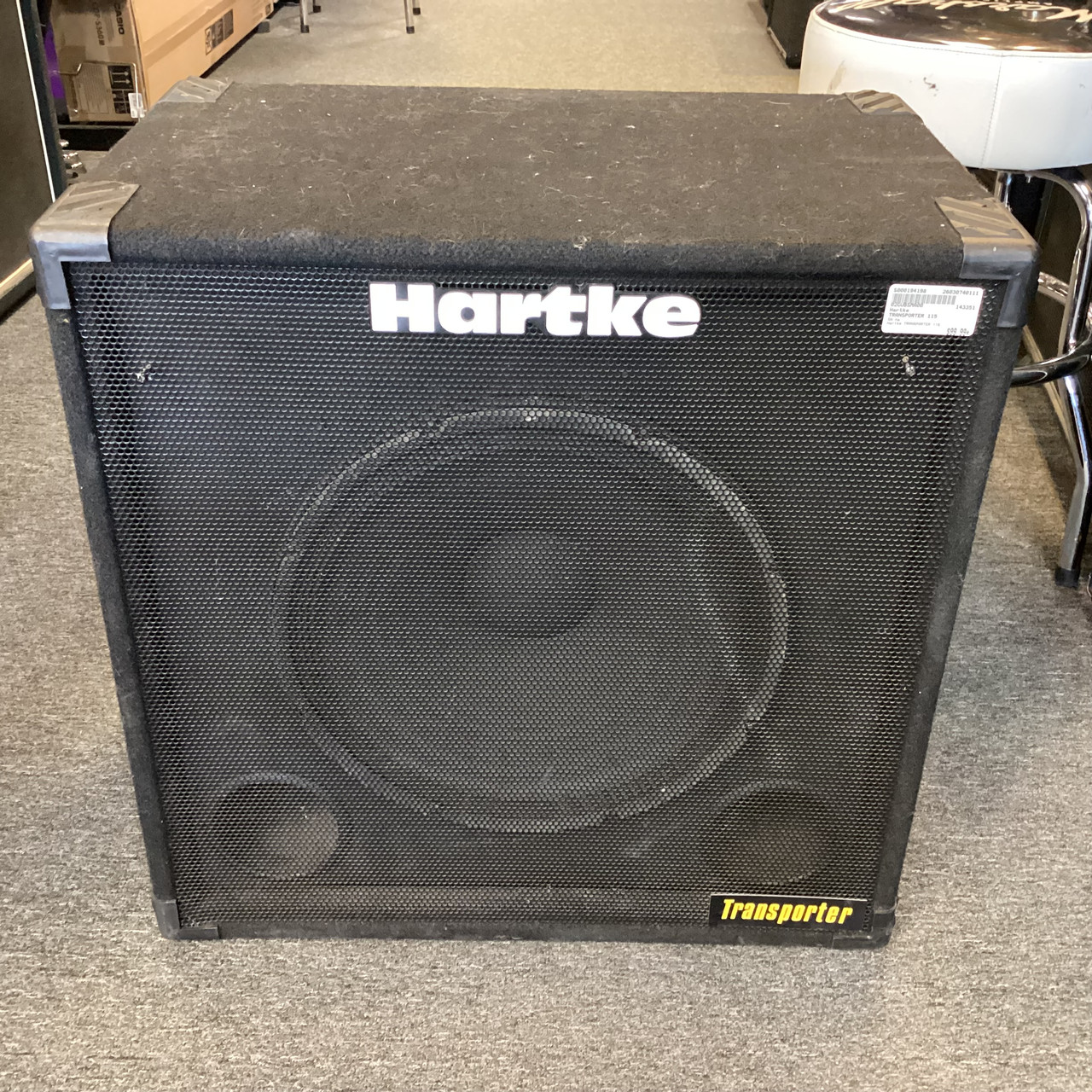 Used Hartke TRANSPORTER 115 1 x 15 Bass Guitar Cabinet 1 x 15