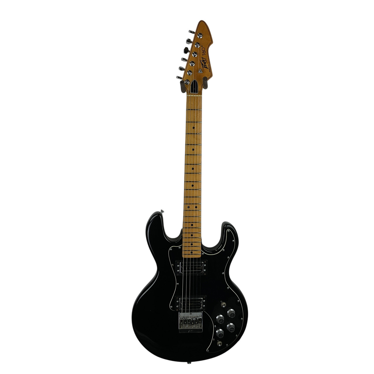 Used Peavey T-60 Vintage Double Cutaway Electric Guitar Black 6-String