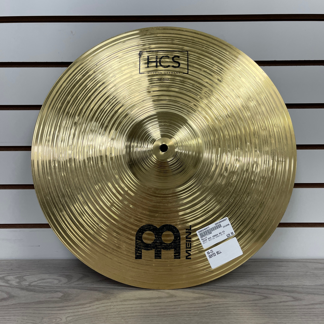 Used Meinl 18IN HCS CRASH AS-IS Crash Cymbal 18 Used Meinl 18IN HCS CRASH AS-IS Crash Cymbal 18