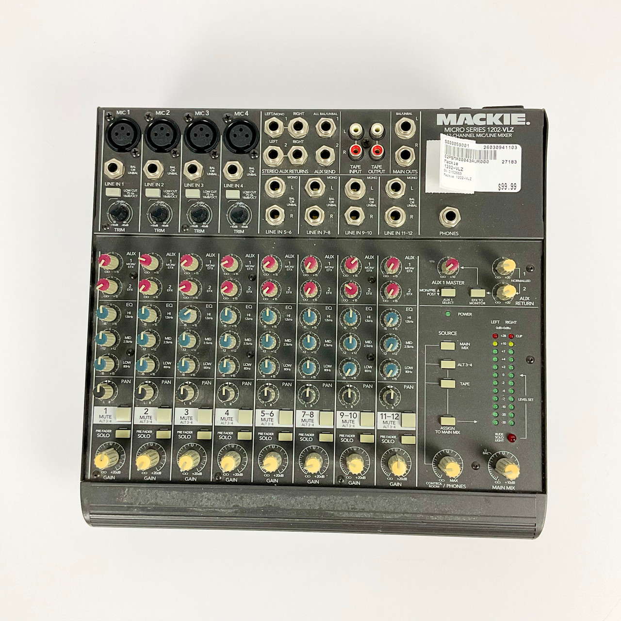 Used Mackie 1202-VLZ Mixing Console