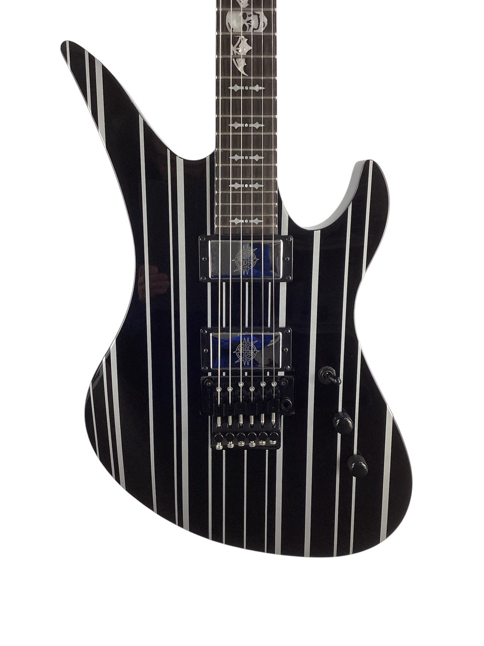 Used Schecter SYNYSTER GATES CUSTOM Super S Electric Guitar Black