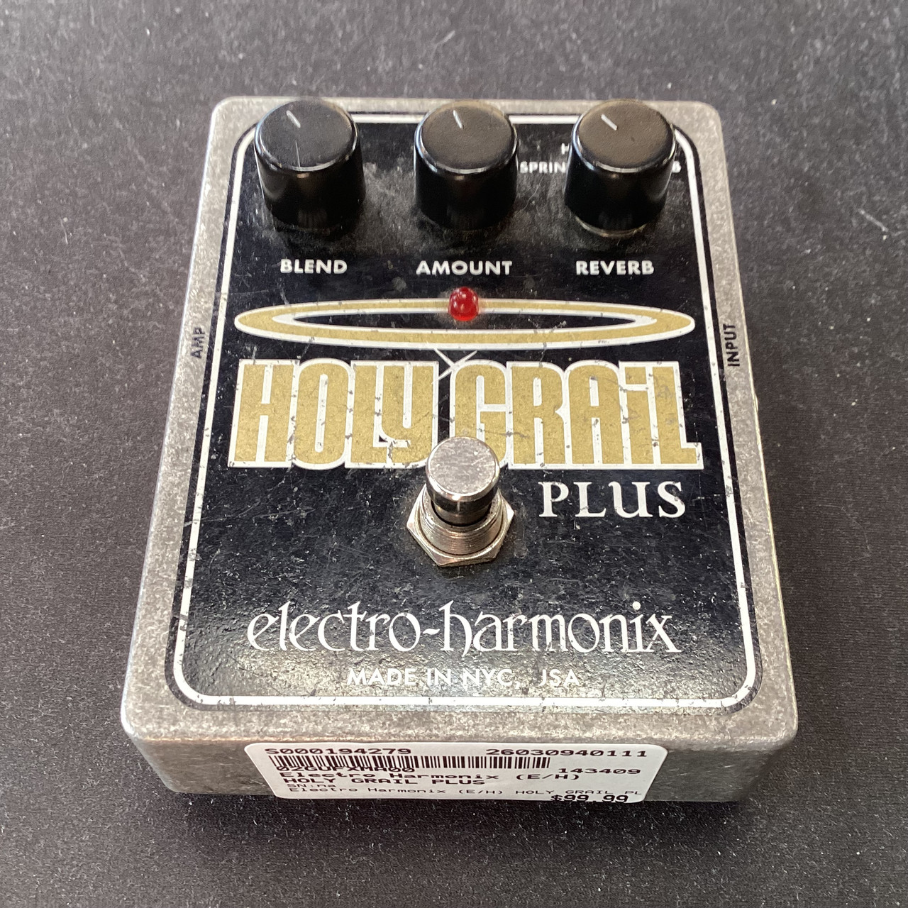 Used Electro Harmonix (E/H) HOLY GRAIL PLUS Reverb Pedal