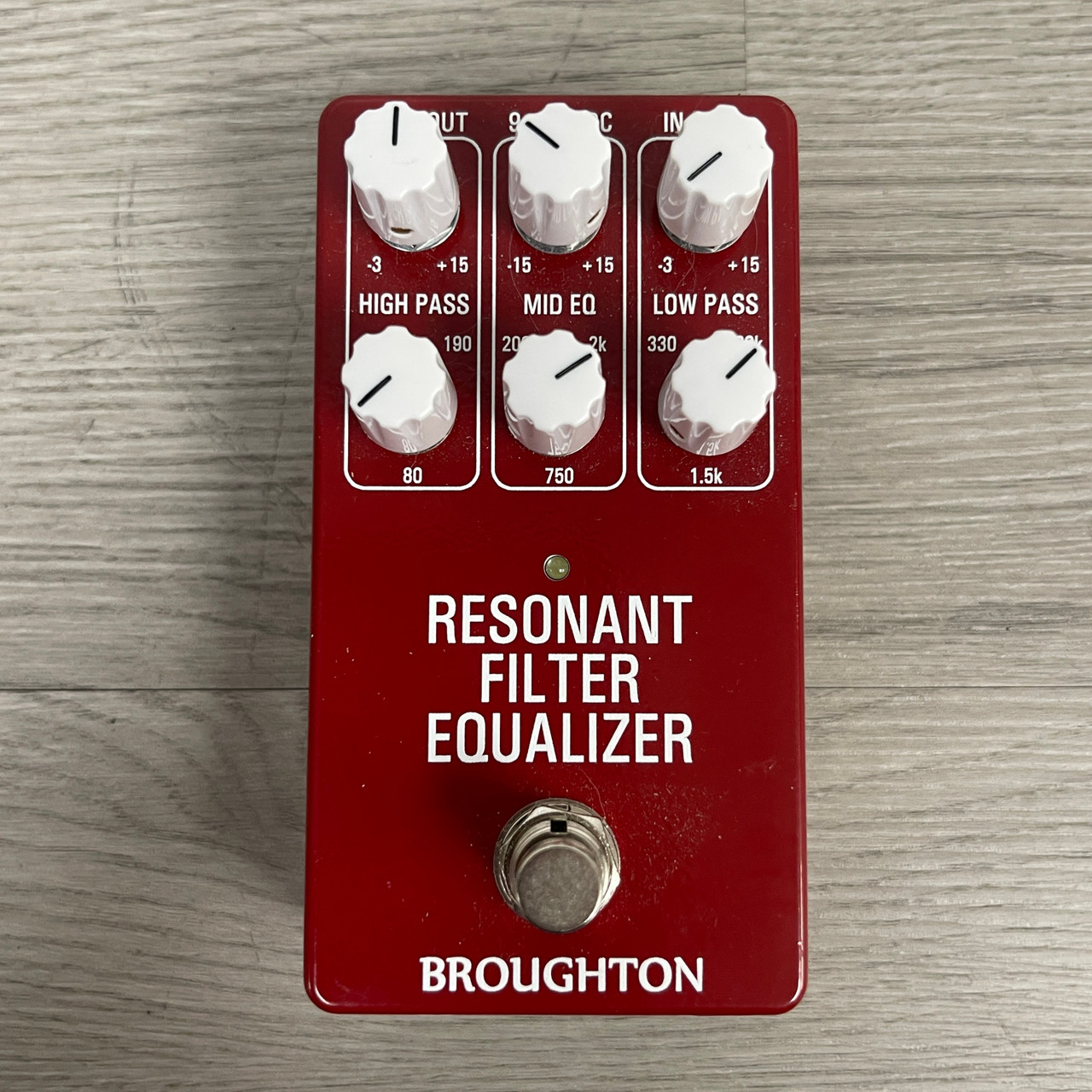 Used BROUGHTON RESONANT FILTER EQUALIZER EQ Pedal