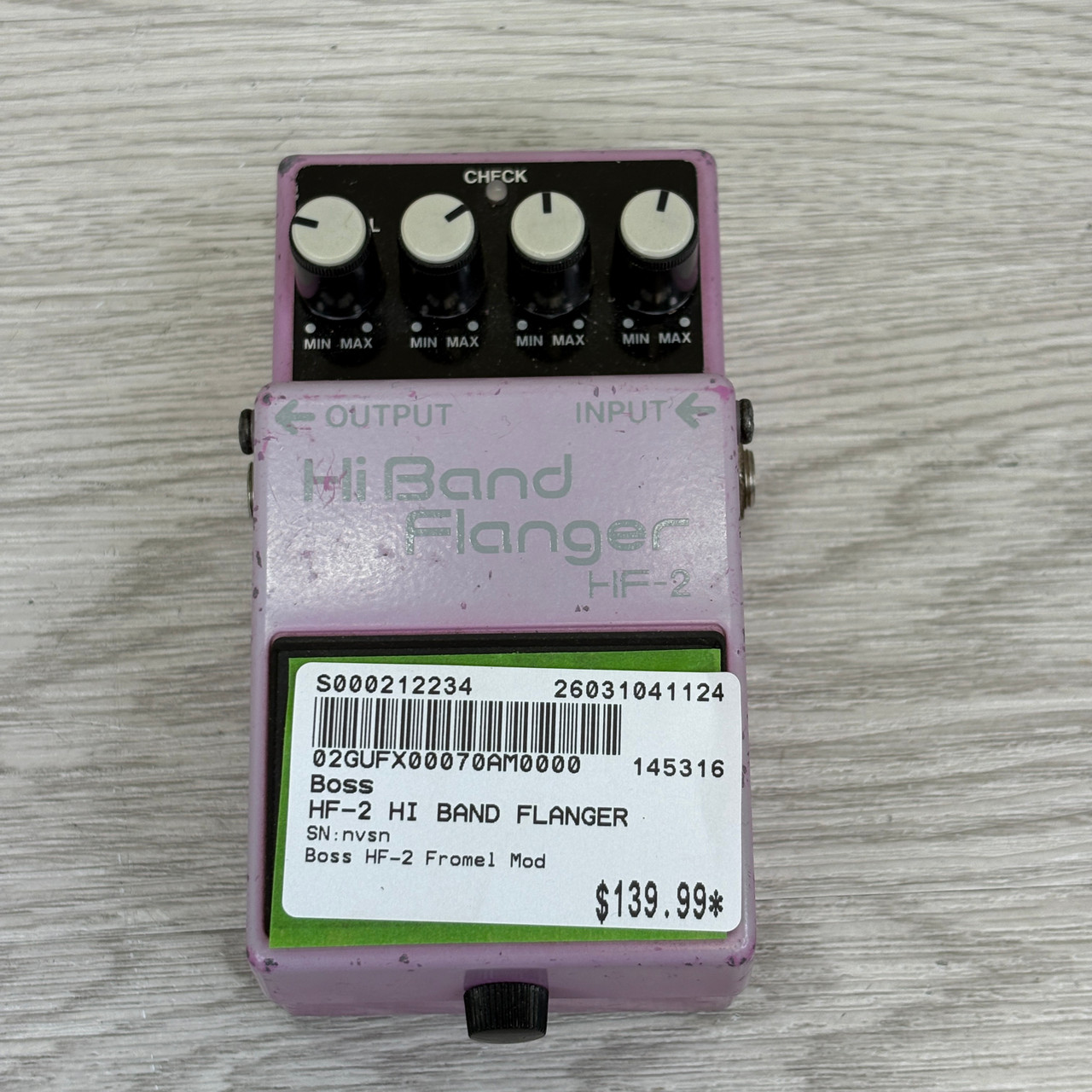 Used Boss HF-2 Hi Band Flanger Pedal