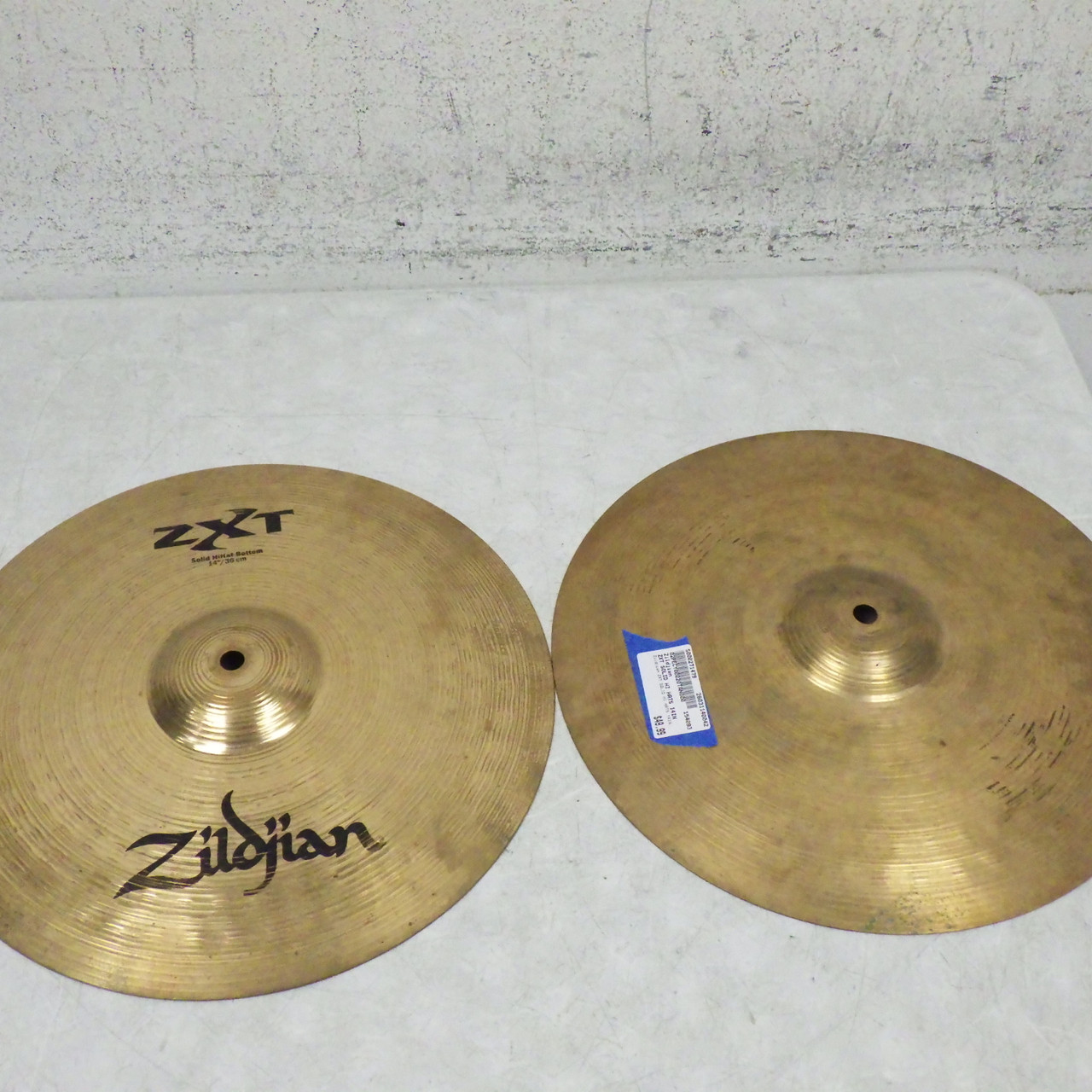 Used Zildjian ZXT SOLID HI HATS 14IN Hi Hat Cymbals 14