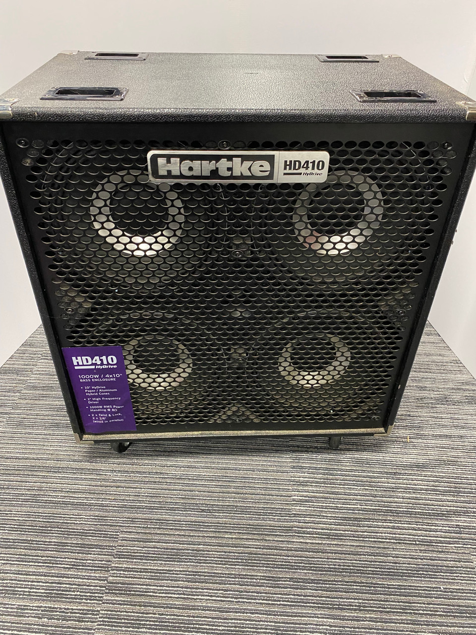 Used Hartke HD410 BASS CAB 4 x 10 Bass Guitar Cabinet 4 x 10