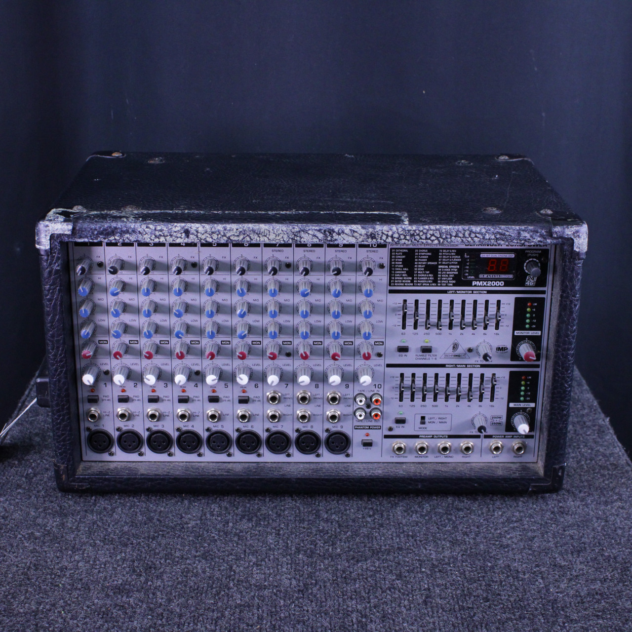 Used Behringer PMX2000 POWERED MIXER Powered Mixing Head
