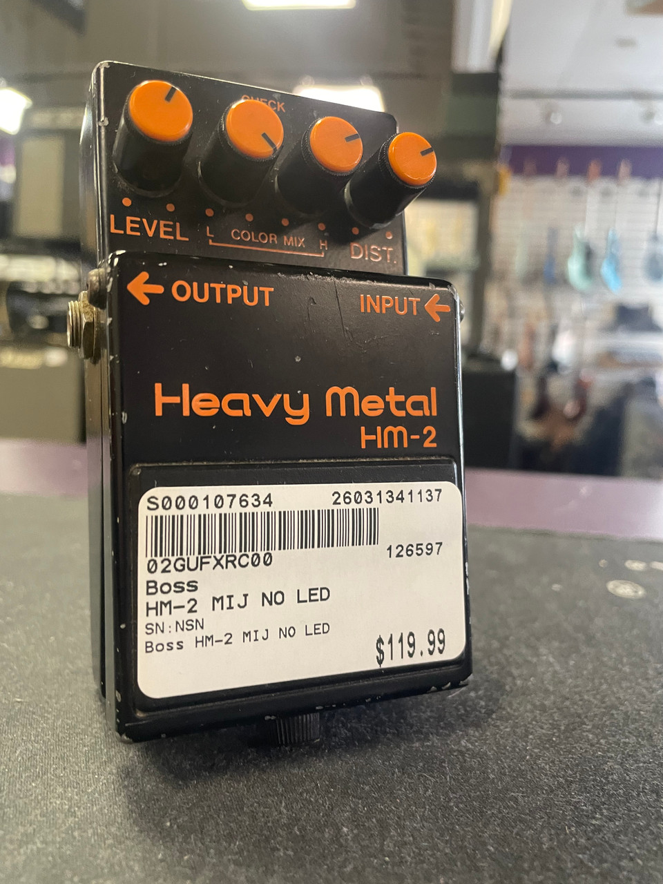 Used Boss HM-2 MIJ NO LED Distortion Pedal