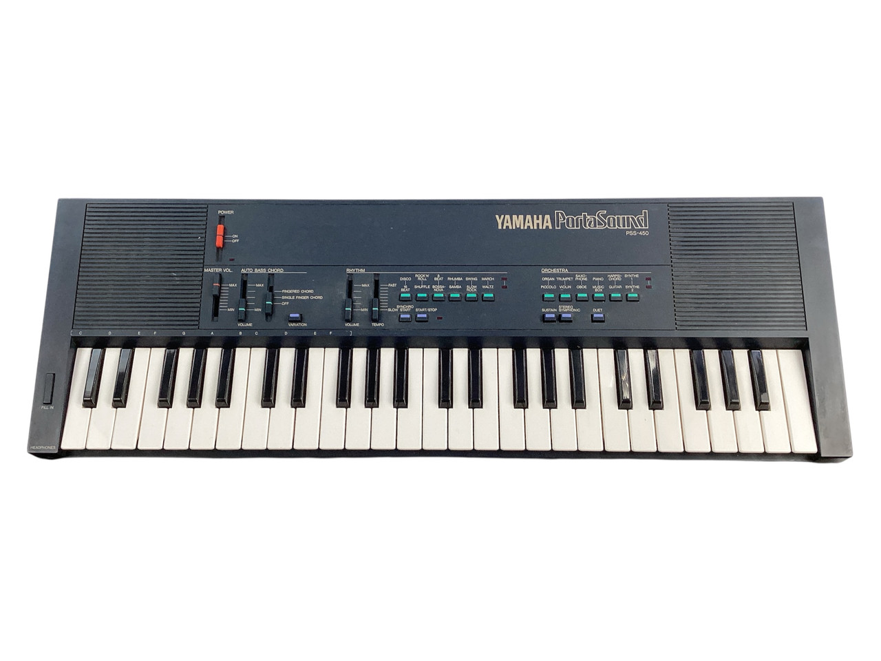 Used Yamaha PORTASOUND PSS-450 W/ AC 49-Key Keyboard 49-Key