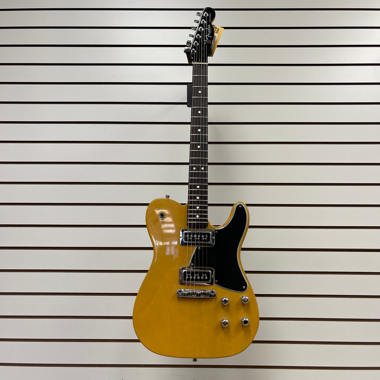 Used Fender 2004 TELE-SONIC T Type Electric Guitar Yellow 6-String