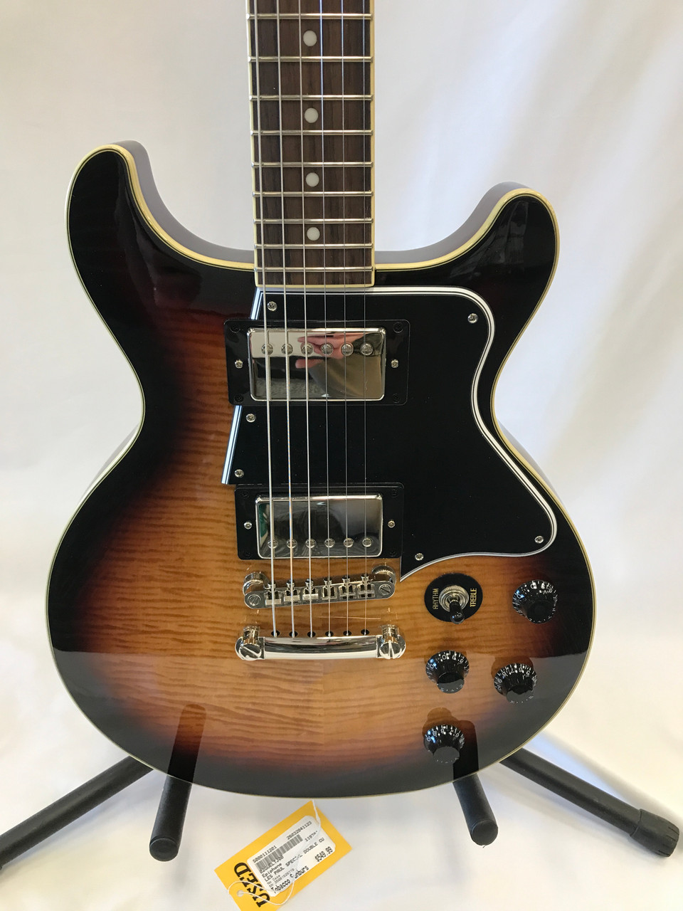 Used Epiphone LES PAUL SPECIAL DOUBLE CUT FIGURED LP Type Electric Guitar  Tobacco Sunburst 6-String 41123-S000111201