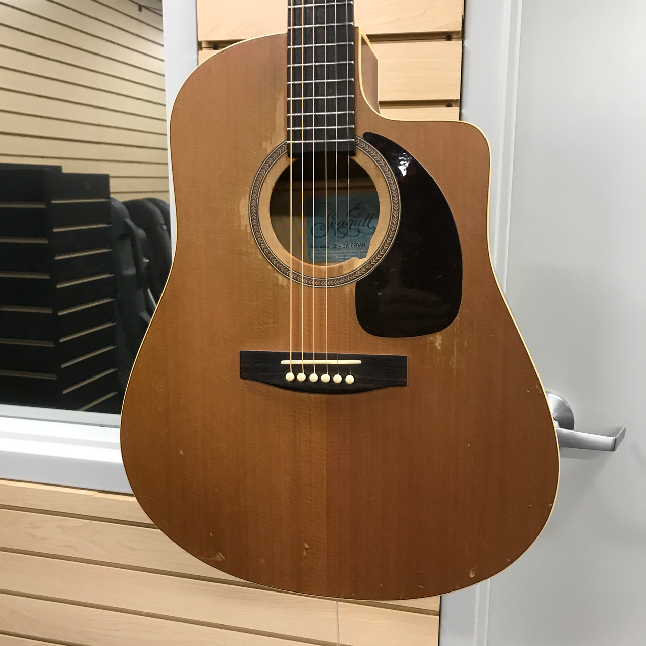 Used Seagull S6+ CW CEDAR Solid Top Acoustic Guitar Natural